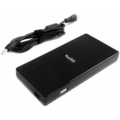 Блок питания TopON для HP 19V 4.74A (4.8x1.7) 90W Slim 17 мм с USB 394224 TOP-DT02S