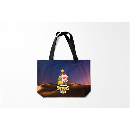фото Сумка-шоппер / 46х35 см / геймерам / brawl stars gale merchant burnettie