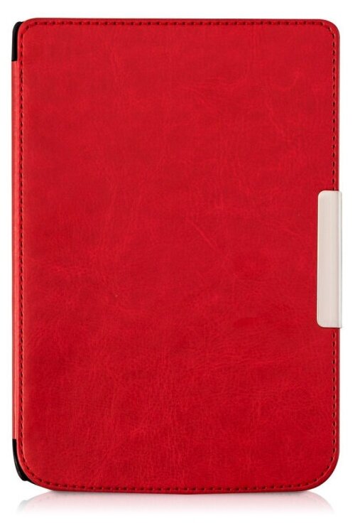 Чехол-обложка футляр MyPads для PocketBook 626 Plus Touch Lux 3 из качественной эко-кожи тонкий с магнитной застежкой красный