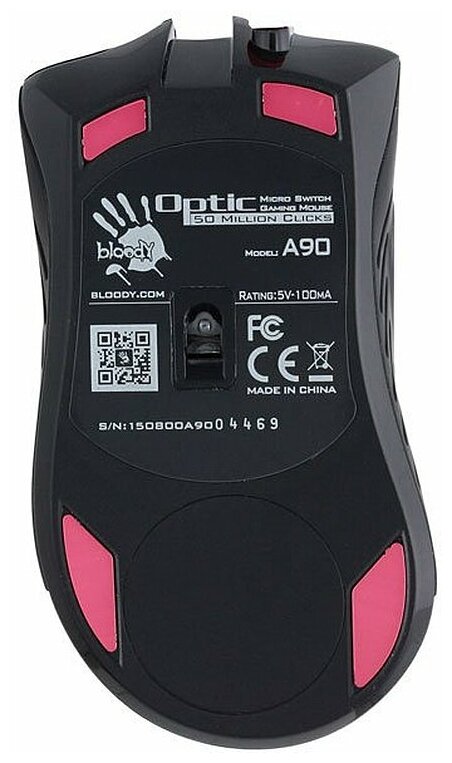 Мышь A4Tech A90 Blazing Black USB 229000₽