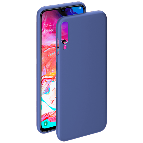 Чехол Deppa Gel Color Case для Samsung Galaxy A70 (2019), синий чехол liquid silicone pro для samsung galaxy s22 ultra синий картон deppa deppa 88216