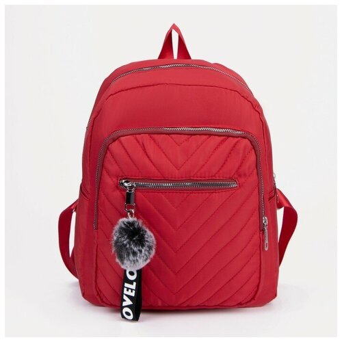 Рюкзак, отдел на молнии, 2 наружных кармана, цвет красный./В упаковке шт: 1