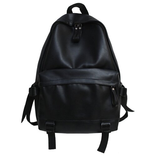 фото Большой кожаный рюкзак, кожаный ранец, кожаный портфель, рюкзак для него и для неё из экокожи, кожаный рюкзак нет