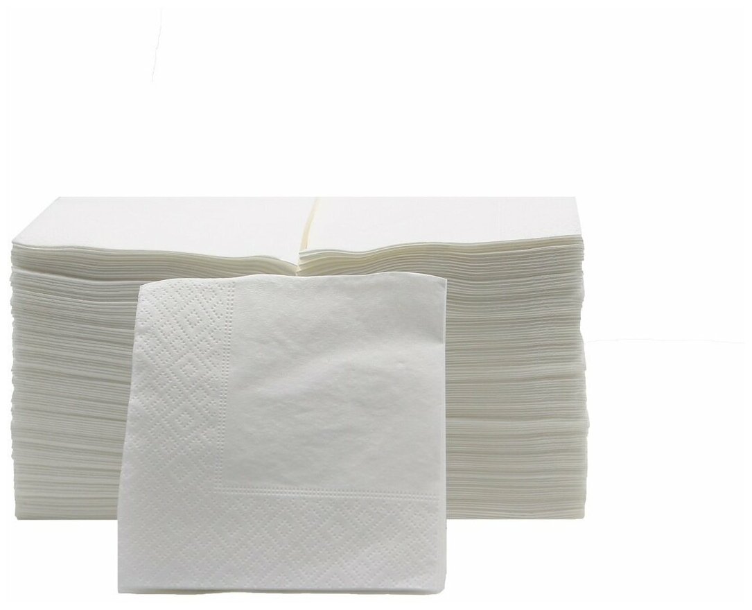 Салфетки бумажные ZELPAPER салфетки для стола трехслойные 100% целлюлоза 200 шт