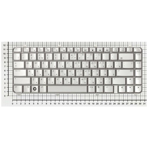 Клавиатура для ноутбука HP Pavilion dv5-1008tx серебристая 104000₽