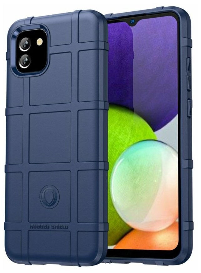 Brodef Rugged Противоударный чехол для Samsung Galaxy A03 Синий
