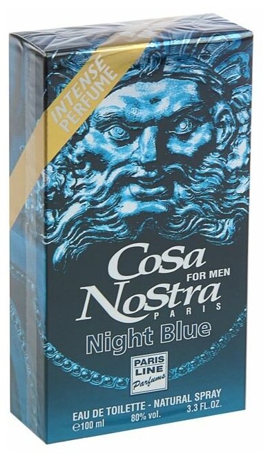 Туалетная вода мужская Cosa Nostra Night Blue Intense Perfume, 100 мл