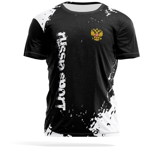 фото Футболка panin brand, размер l, белый, черный
