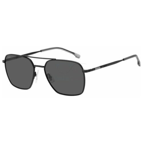 фото Солнцезащитные очки boss, авиаторы, оправа: металл, с защитой от уф, для мужчин, черный
