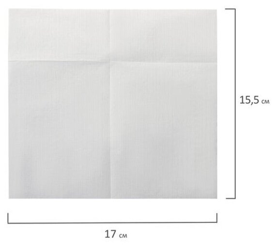 Салфетки бумажные для диспенсера, LAIMA (N2) PREMIUM, 1-слойные, комплект 30 пачек по 100 шт., 17x15,5 см, бел 112509 - фотография № 11