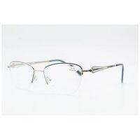 Готовые очки для зрения с флекс душками, межцентр 58-60 (серебро)
