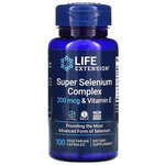 Селена с витамином E Life Extension, Super Selenium complex Vitamin E, 200 мкг, 100 капсул - изображение