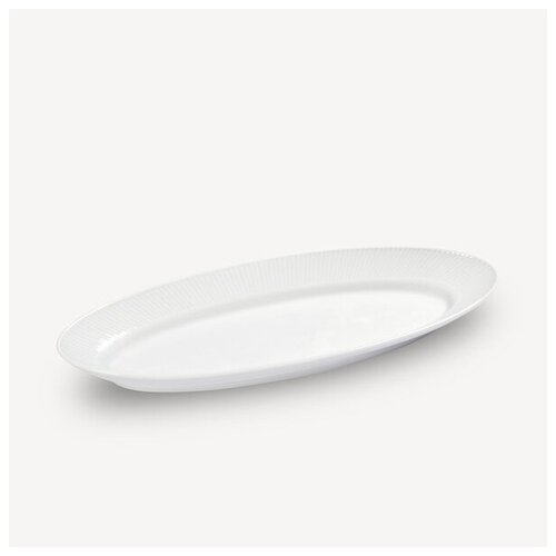 Блюдо овальное для рыбы Pillivuyt Plisse-Toulouse, 44,5 х 17 см, фарфор, белый