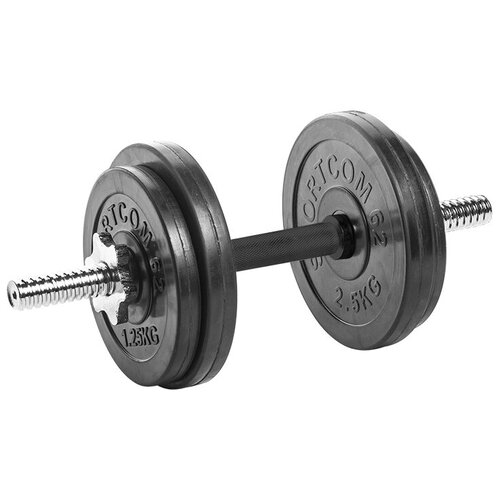 фото Гантель разборная обрезиненная 9,5 кг спортком62 -d26, комплектация №1 с обрезиненной ручкой sportcom62