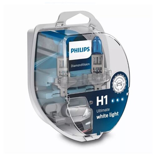 Лампа h1 12258 diamond vision 12v 55w p14,5s (пластиковая упковка 2 шт.) Philips 12258DVS2