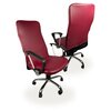 Чехол на мебель для компьютерного кресла гелеос 513М, размер М, кожа, темно-бордовый - изображение