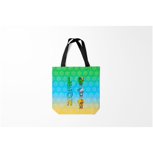 фото Сумка-шоппер / 40х40 см / геймерам / brawl stars leon trio burnettie