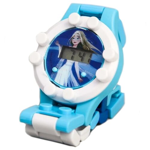 Наручные часы Сима-ленд, голубой, мультиколор часы наручные электронные эльза холодное сердце 2 с ремешком конструктором 5295995