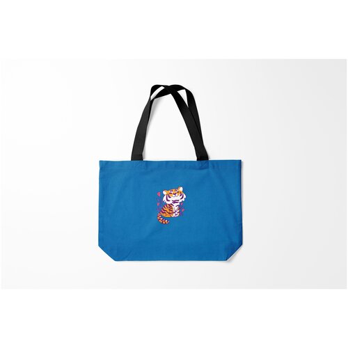 фото Сумка-шоппер / 46х35 см / звери / крупные кошки тигр burnettie