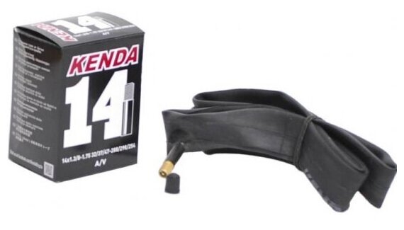 Камера велосипедная Kenda 14" авто ниппель "узкая" 1 3/8-1.75 (32/37/47-288/298/254)