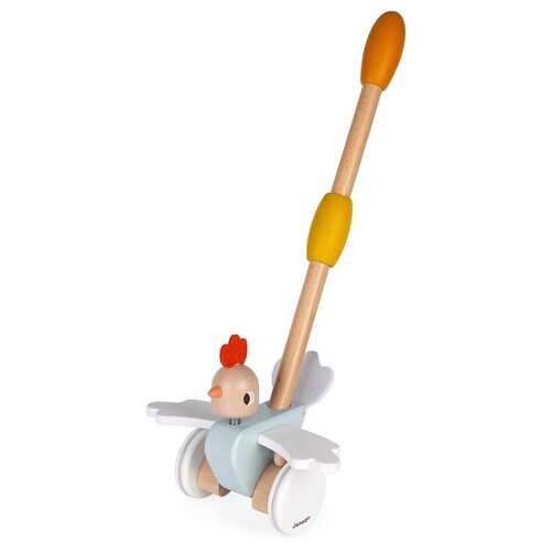 Каталка с ручкой «Цыпленок»