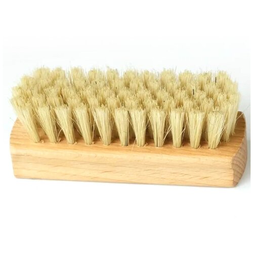 Щетка мини для обуви Guin, натуральная светлая щетина, ручка бук, 100*36*16