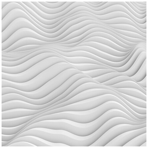 Фотообои Уютная стена 3D дизайн с волнами 270х270 см Бесшовные Премиум (единым полотном)