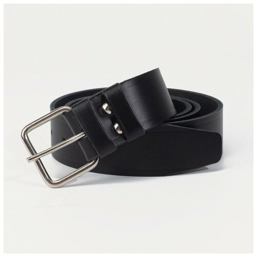 фото Ремень мужской, ширина 3,5 см, винт, пряжка металл, цвет чёрный gorodok