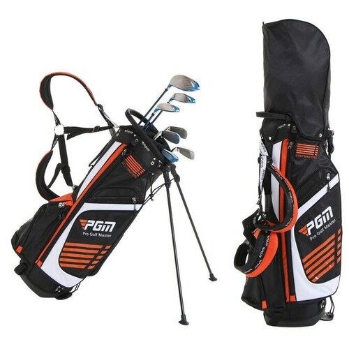 фото Pgm сумка для гольфа pgm golf masters, 14 отверстий 21х26 см, с подставкой, микс