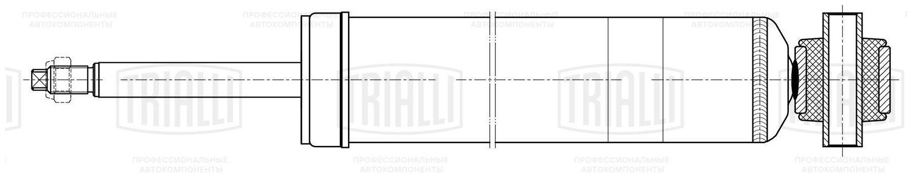 Амортизатор задний для автомобиля Mercedes E (09-) (W212) TRIALLI - фото №1