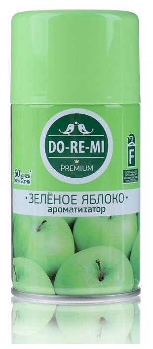 Сменный блок освежитель воздуха До-ре-ми Премиум "Зеленое яблоко" 250мл 1855790