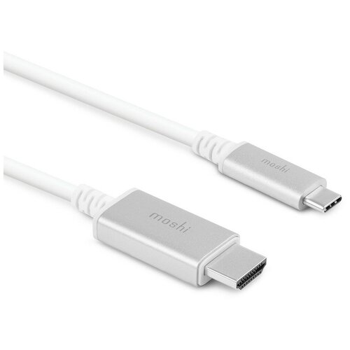 Кабели, разъемы, переходники для компьютеров и электроники Moshi USB- C на HDMI. Длина 2 м. Цвет белый.