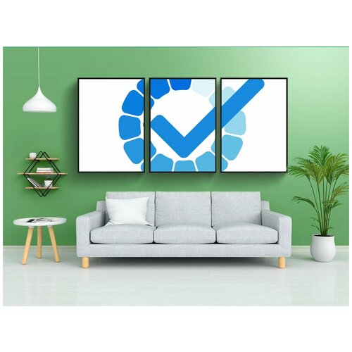 фото Набор модулных постеров для интерьера "чек об оплате, крюк, флажок" 60x90 см. в тубусе, без рамки lotsprints