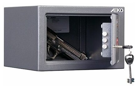 Сейф шкаф оружейный пистолетный АIKO ТТ-170 KL для хранения боевого и травматического пистолета, ножей, патронов с ключевым замком