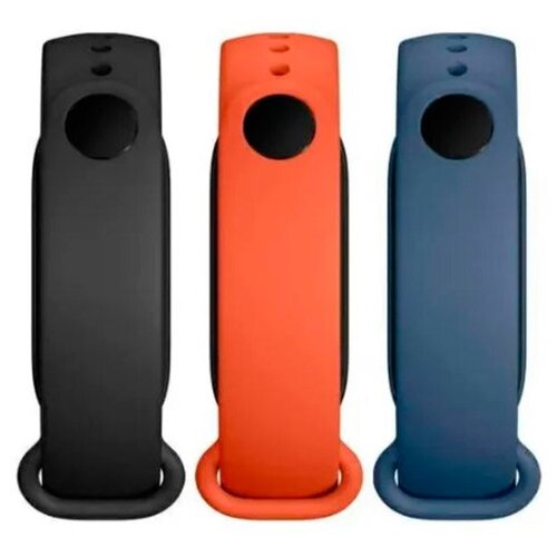 Aксессуар Ремешок Xiaomi для Mi Smart Band 6 Strap 3-pack Black/Orange/Blue BHR5134GL