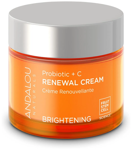 Andalou Naturals Восстанавливающий крем для лица Пробиотики + витамин С Brightening Probiotic + C Renewal Cream, 50 мл