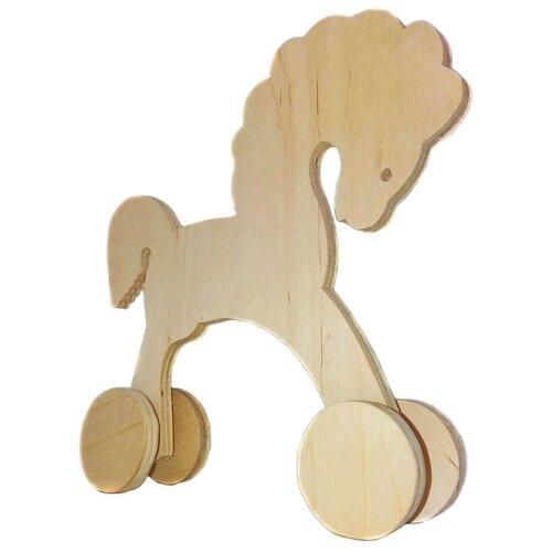 Альтаир Заготовка для декорирования Лошадка на колесиках ФЖ-03