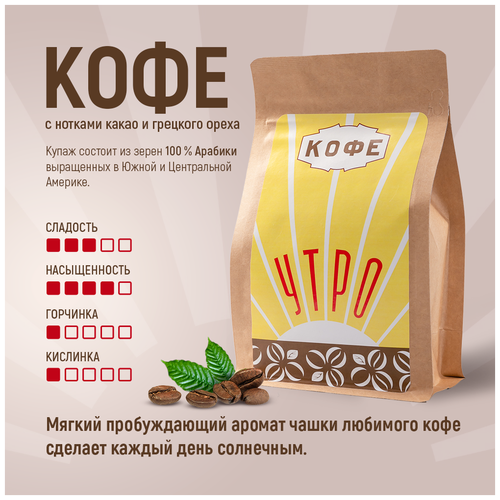 Кофе в зёрнах, Утро, 250 гр.