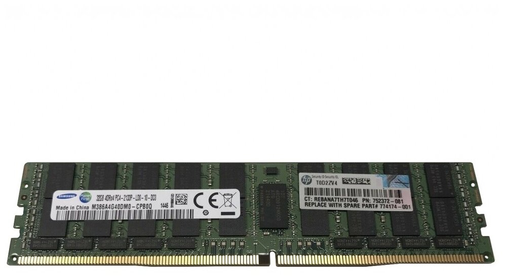 Оперативная память HP 32GB (1 x 32GB) Quad Rank x4 DDR4-2133 [752372-081]