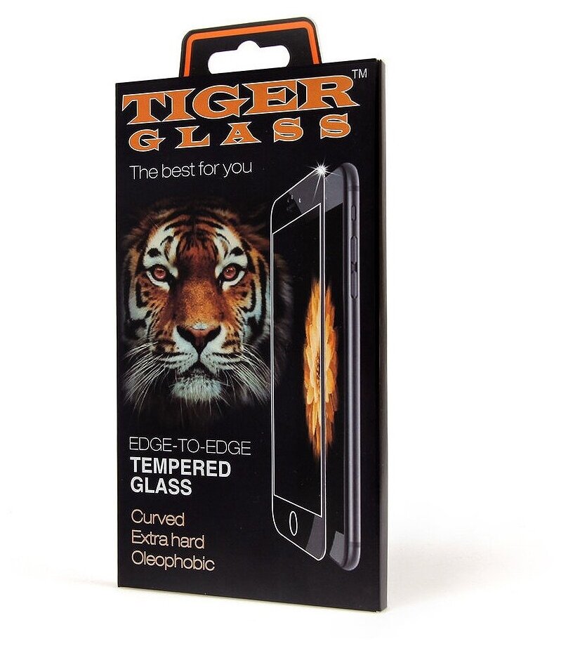 Защитное стекло Grand Price, для iPhone 6 / 6S 3D Tiger Glass, черный