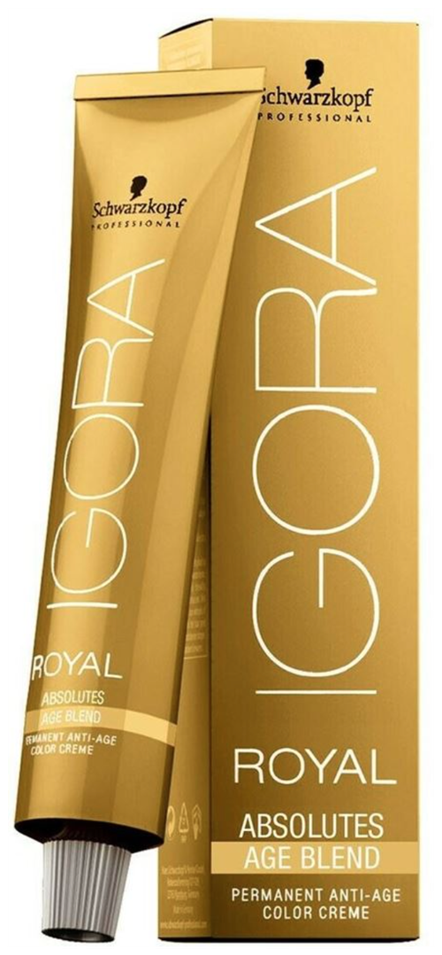 Schwarzkopf Professional Royal крем-краска Absolutes age blend, 7-560 средний русый золотистый шоколадный