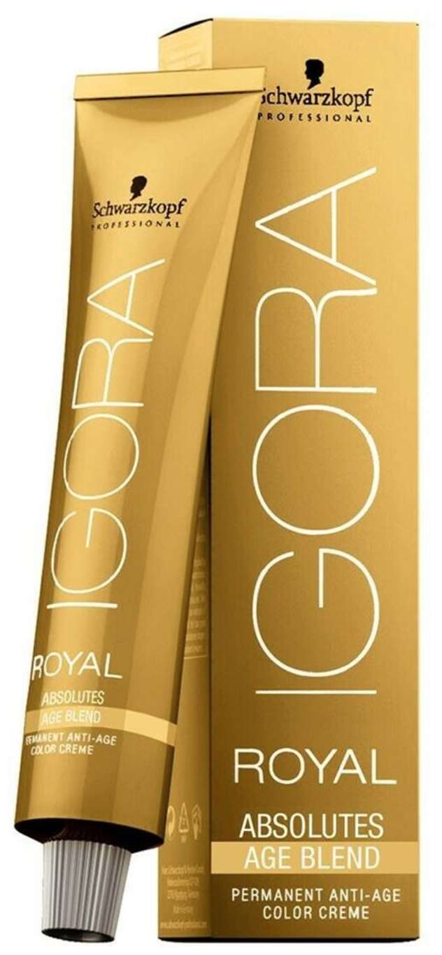 IGORA Royal крем-краска Absolutes age blend, 7-450 средний русый бежевый золотой, 60 мл