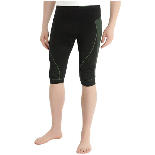 фото Кальсоны accapi polar bear sport 3/4 trousers pants black lime (us:m/l)