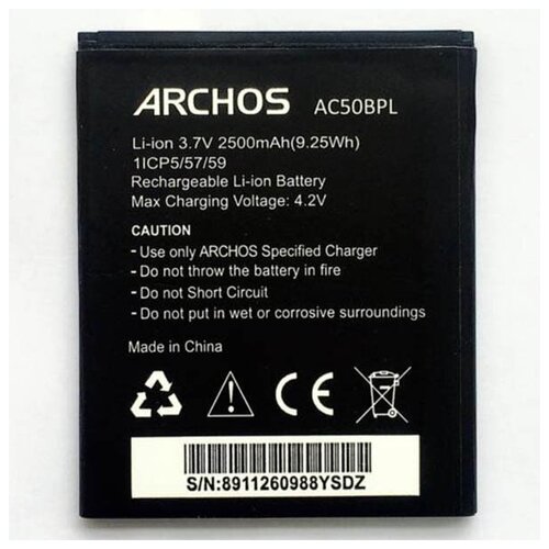 Аккумулятор Archos AC50BPL для Archos 50b Platinum