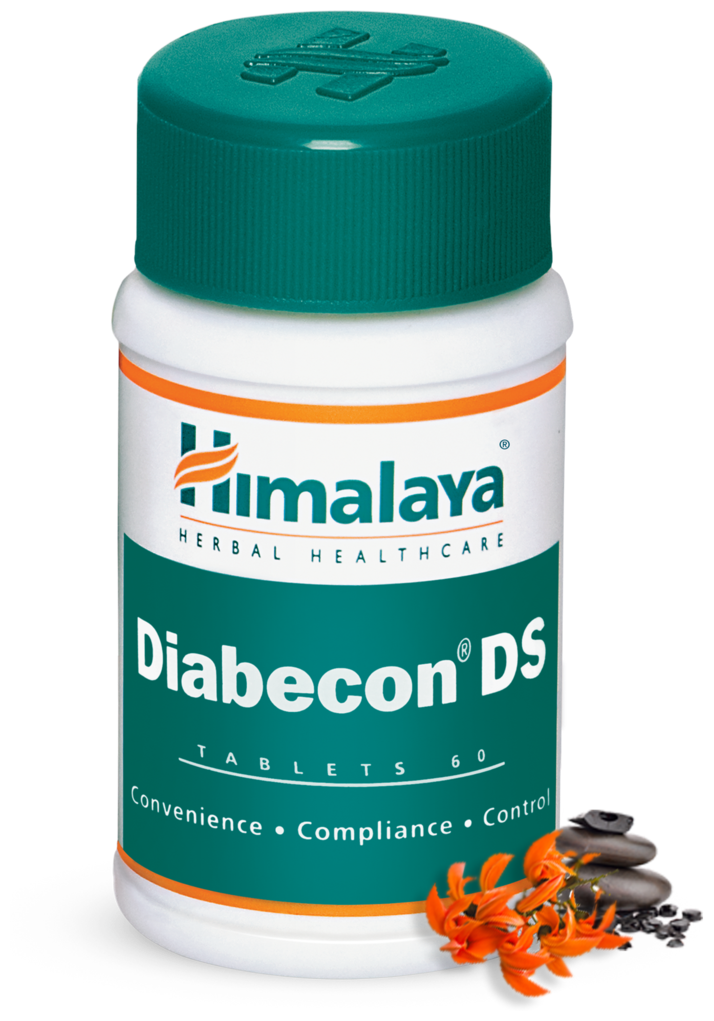 Таблетки Диабекон Двойная сила Хималая Хербалс (Diabecon DS Himalaya Herbals) при диабете и для контроля уровня сахара в крови 60 таб