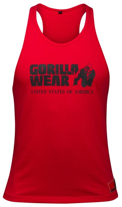 Майка Gorilla Wear, силуэт прямой, размер 2XL, красный