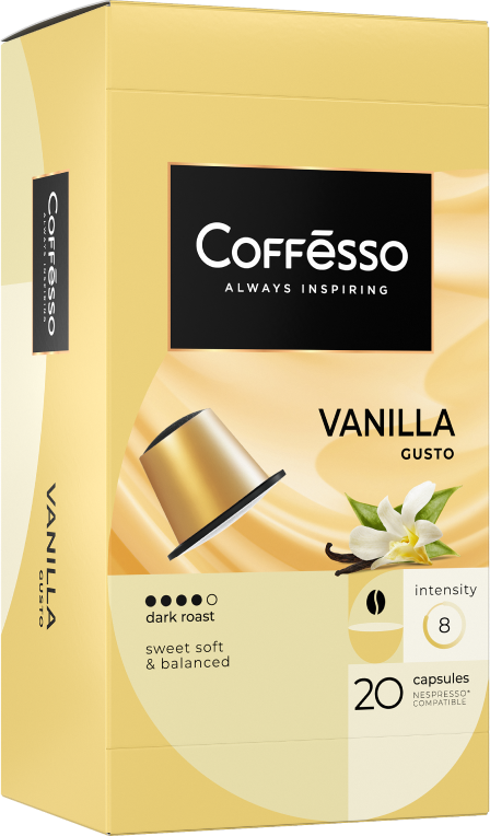 Кофе Coffesso "Vanilla" капсула 100 гр, 20 шт по 5 гр - фотография № 2