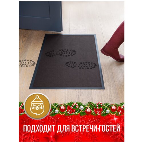 фото Коврик придверный велий венера коричневый 90*150