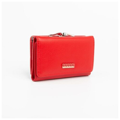 фото Кошелёк на кнопке, цвет красный gorodok