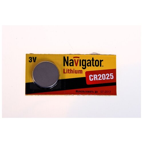 Элемент питан Navigator 94 764 NBT-CR2025 литиевые батарейки литиевые navigator cr2016 94 763 nbt cr 5 штук
